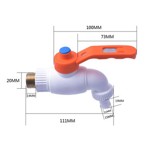 High Quality Low Price <strong>Way</strong> Durable Big Kitchen <strong>Tap</strong> Garden Water Ppr Plastic <strong>Bibcock</strong>