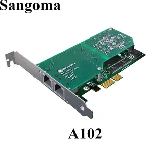 Sangoma A102DE Kartu Telepon Digital, 2-Port E1/T1 Port