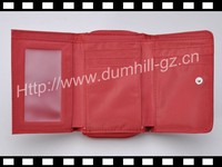 Dompet Kulit PU Wanita Dompet Pendek Tas Genggam Tempat Kartu Saku Koin Ritsleting
