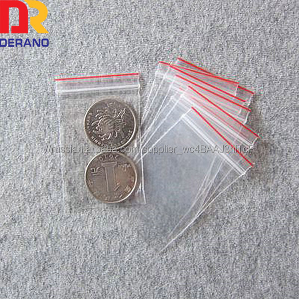 оптовая дешевые пользовательские высокое качество ldpe красная линия застегивающиеся пакеты/малый reclosable мешок для упаковки