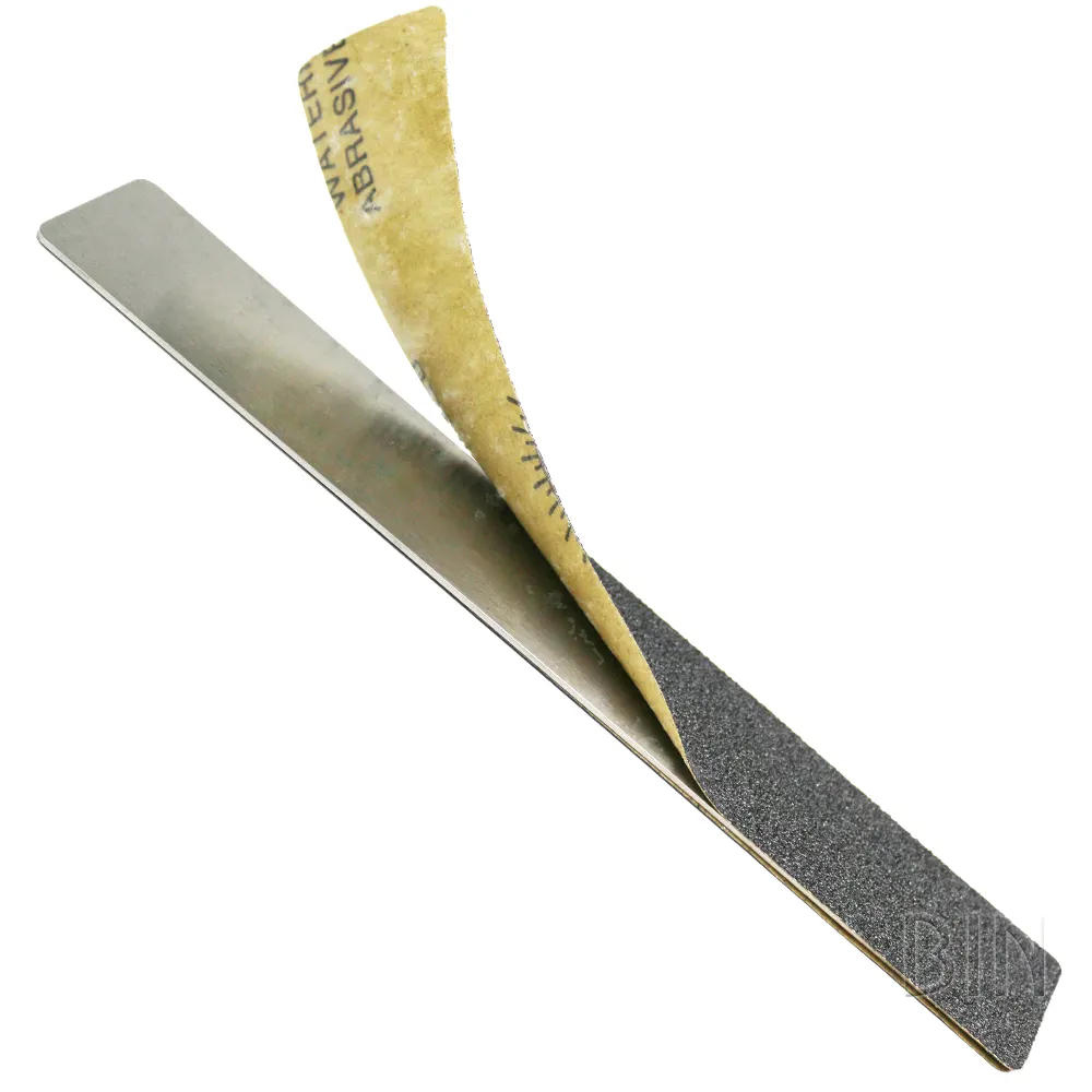 BIN Stainless steel metal removable sand paper nail file