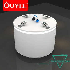 カスタマイズされたストア家具木製ラウンド携帯電話小売ディスプレイテーブル携帯電話用 - Product Image 4