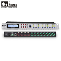 Procesador de Audio Digital Profesional de 4 Entradas y 8 Salidas para Sistemas de Sonido