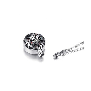 ต้นไม้ของสแตนเลส Multicolor คริสตัลจี้เครื่องประดับ Urn สร้อยคออนุสรณ์ขี้เถ้า Keepsake - Product Image 4