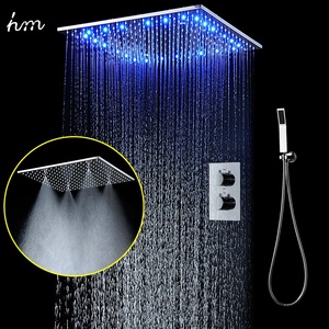 20 &quot; SUS 304 Bathroom Accessories Shower Led Thermostatic Shower System Rainfall Faucet Set - Product Image 4