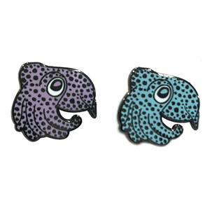 Moda personalizada duro esmalte solapa pin insignia de pulpo - Product Image 1