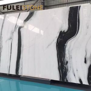 Venta caliente Material de construcción Natural pulido blanco Panda Dalmata losas de mármol - Product Image 1