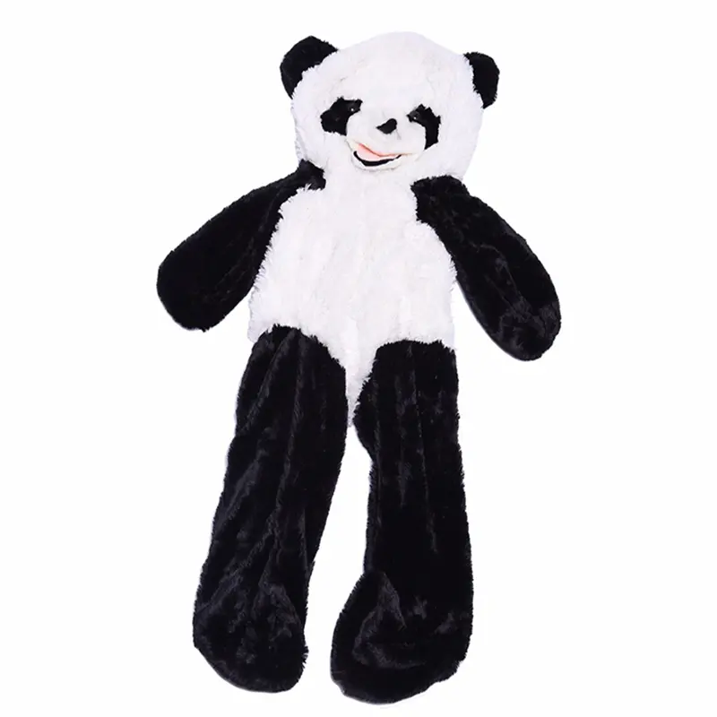 160cm gigante vuoto panda pelle peluche bambola non pp farcito all'interno panda orsacchiotto