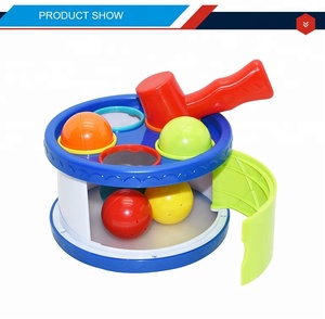 Drôle de bébé pour l'éducation musique jeu jouet <span class=keywords><strong>tambour</strong></span> ensemble avec des boules - Product Image 2