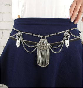 Bijoux d'été pour le corps plaqué or, argent et or, chaîne de plage, breloques sexy, bikini, taille ventre, tribaux européens, tendance 2020 - Product Image 3