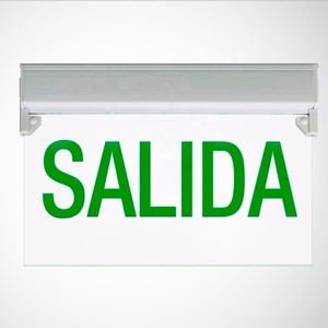 Siêu sáng <span class=keywords><strong>LED</strong></span> <span class=keywords><strong>Exit</strong></span> khẩn cấp ánh sáng với pin dự phòng Trắng/đen cơ thể màu đỏ màu xanh lá cây đôi mặt <span class=keywords><strong>Exit</strong></span> Sign cho bệnh viện khách sạn - Product Image 1