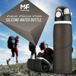 Bouteille de shaker à protéines personnalisée en silicone pliable sans BPA Kean Squeeze - Product Image 5