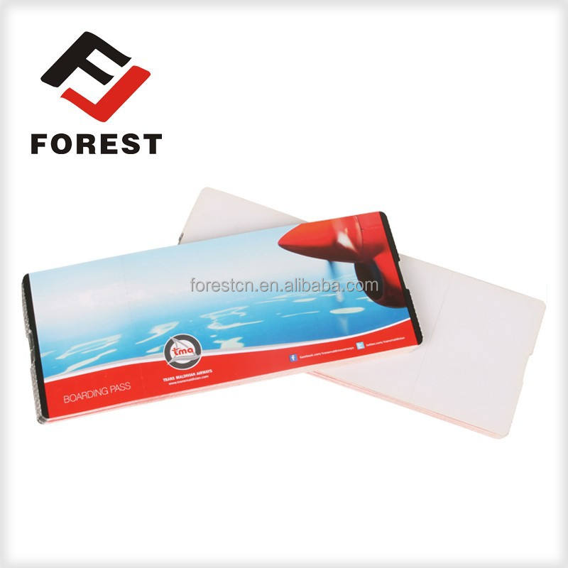 customized cheapest airline boarding pass, supply thermal paper flight tickets, air tickets printing