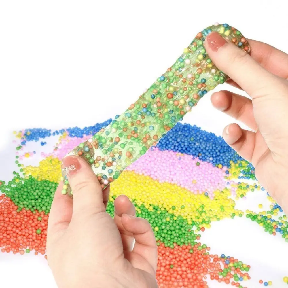 Slime Diy Benodigdheden Kit Met Vissenkom kralen Schuim Ballen slime glitter Potten Fruit Flower Animal Plakjes