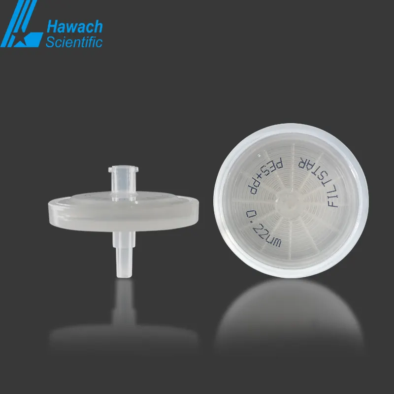 13mm 25mm wheel Syringe Filter with 0.22 0.45 micron Membrane Pes Syringe Filter