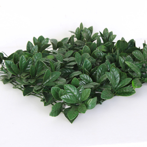 Système de panneaux muraux suspendus en fibre plastique verte d'intérieur Songyu, <span class=keywords><strong>jardin</strong></span> vertical, mur végétal artificiel, feuilles pour l'aménagement paysager - Product Image 2