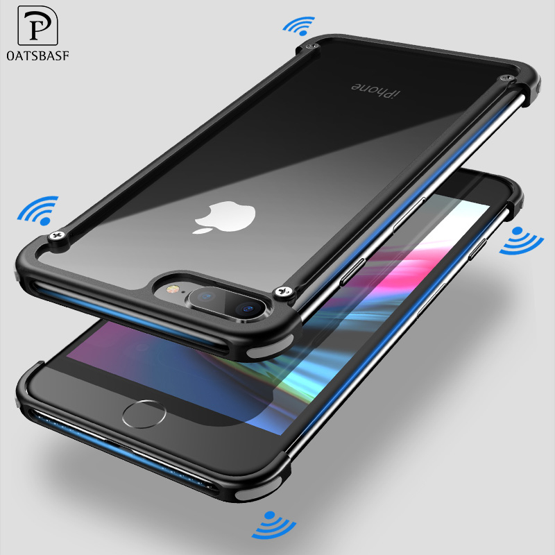 Diy De Luxe En Métal Résistant À La Chaleur Smart Phone Housse Mobile Cell Phone Housse Pour Iphone 8 Plus