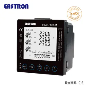 Digital Multifunction Meter Price Smart X96-5A/5F/5G/5H/5I/5J Multifunction Modbus Rs485 Communication 4DI/2DO Multi-tariffs Digital Panel Meter