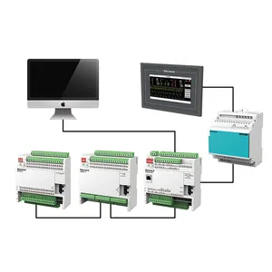 Industrial control array cabinet low voltage power distribution Modubus engergy management PLC and SCADA monitoring system