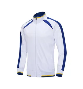 Wholesale Polyester Soccer Jacket Club Team Logo Football Tracksuit Men Sport Soccer Tracksuit