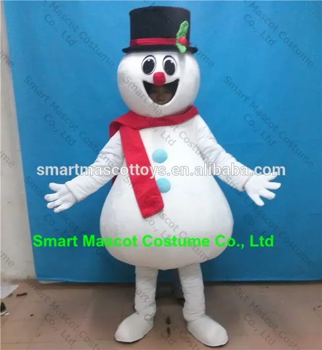 bianco peluche pupazzo <span class=keywords><strong>di</strong></span> neve mascotte costume adulto <span class=keywords><strong>facile</strong></span> indossare a piedi pupazzo <span class=keywords><strong>di</strong></span> neve costume mascotte per la vendita