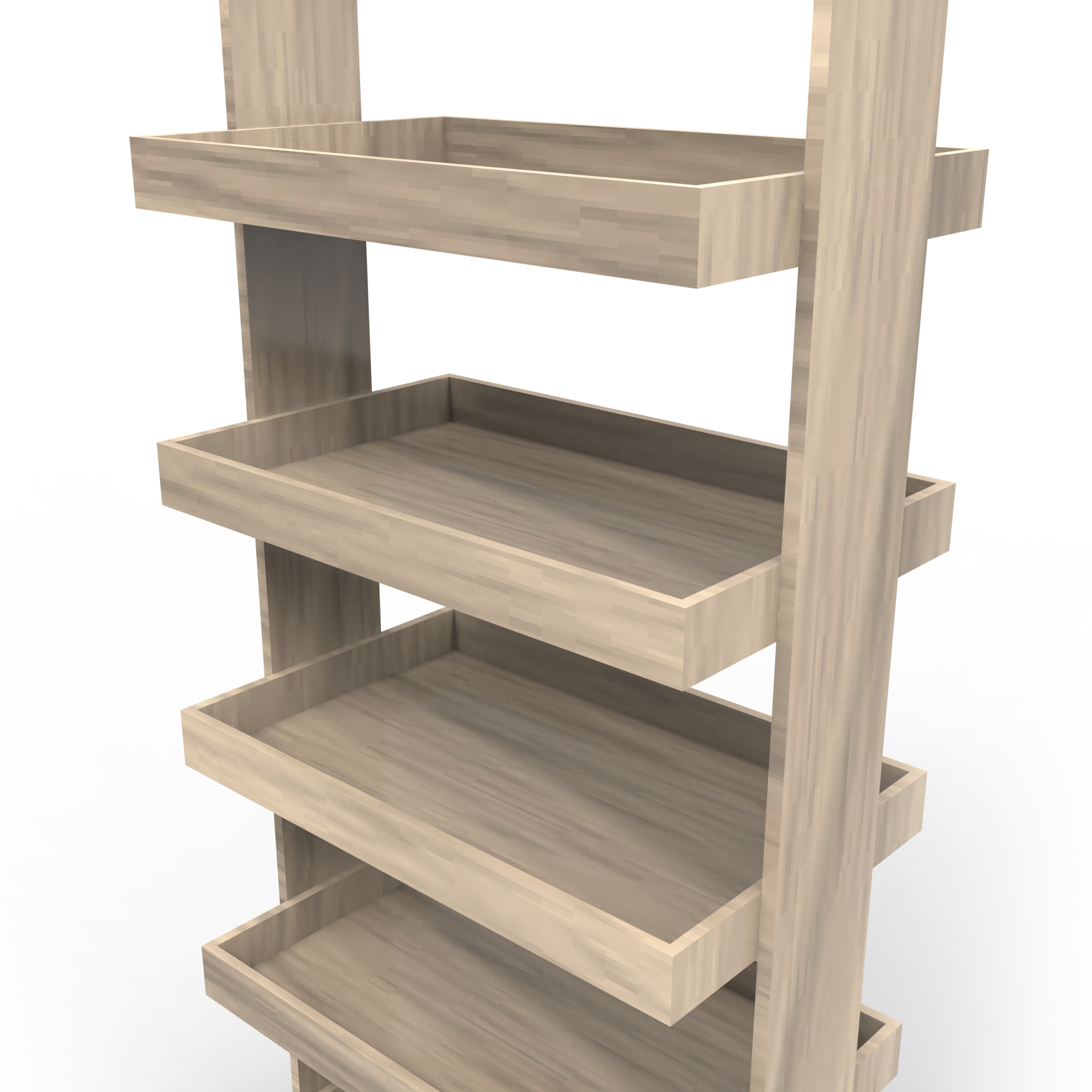 Flexible High Quality Wooden Wine Display Rack with Wheels for Stores — view 4