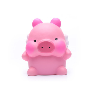 Conception personnalisée chine gros rose cochon volant pu squishy jouets - Product Image 2
