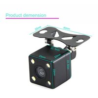 Cámara de seguridad automoción con 150 grados perfecto ángulo de visión 4 luces LED resistente al agua visión nocturna Universal para coche de respaldo de la cámara