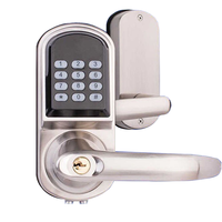 Poignée de porte de sécurité électronique numérique HF-LC901, serrure de porte intelligente sans clé avec clavier