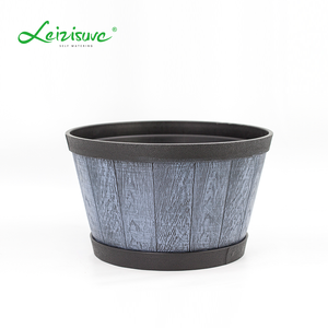15 "Stout Barrel Planter <span class=keywords><strong>Pot</strong></span> de <span class=keywords><strong>fleur</strong></span> en <span class=keywords><strong>bois</strong></span> Pots de fleurs peints en plastique en gros - Product Image 5