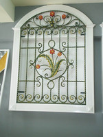 Intérieur en fer forgé grilles de fenêtre de conception