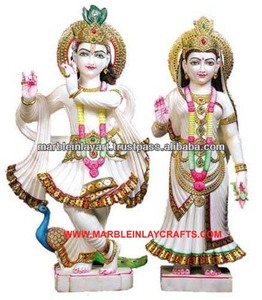 Beautiful Marble Radha Krishna Statue - Product Image 1
