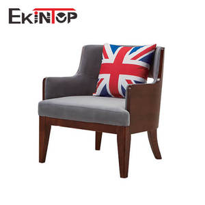 Lusteekintop — <span class=keywords><strong>chaise</strong></span> de salon avec pieds en bois, tapisserie de loisir en <span class=keywords><strong>tissu</strong></span> <span class=keywords><strong>jaune</strong></span> - Product Image 2