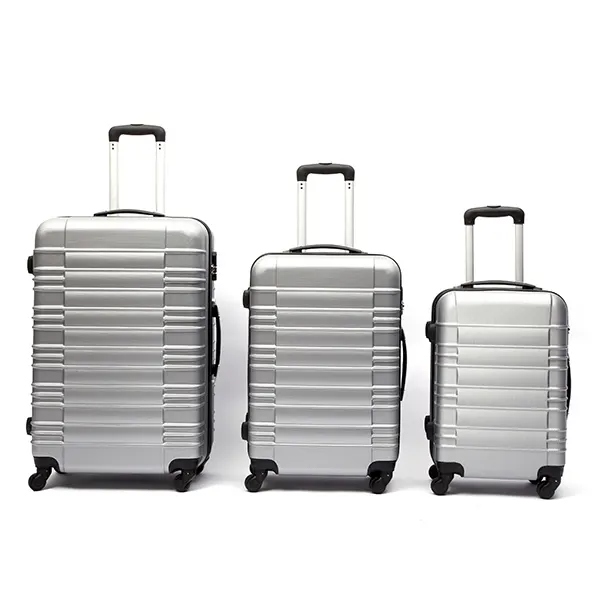 Pull Handle Plastic Trolley Luggage With Retractable Wheels