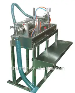 (500-5000 мл) полуавтоматическая одноголовочная машина для розлива мыла со столом (машина для розлива жидкости для воды, масла, молока, меда, сиропа)