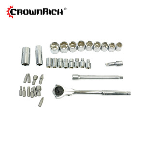 Crownrich-Juego de llaves de tubo y trinquete de impacto, 35 unidades - Product Image 2