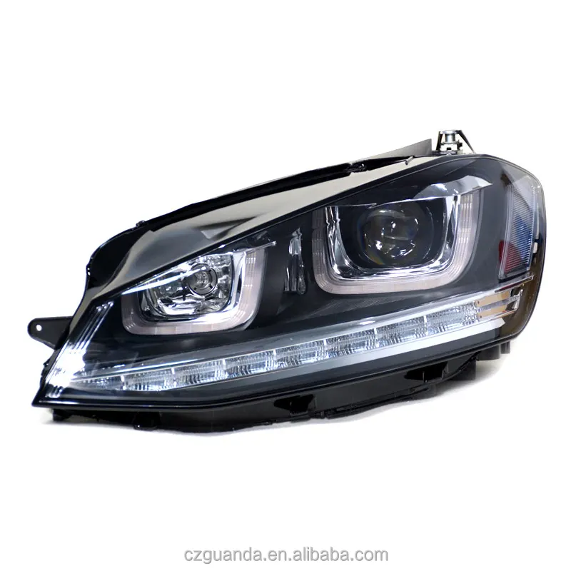 Araba led DRL kafa lambaları volkswagen golf mk7 kafa lambası