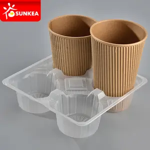 Wegwerp Pp Plastic Papier Koffie Bekerhouder