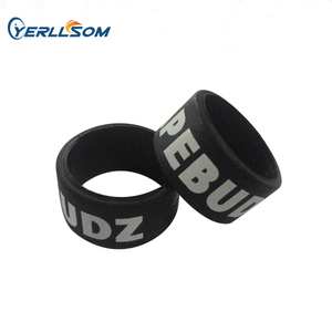 Rubber Finger Silicone Ring Trade Assurance Latest Style Silicone With Print Custom Logo Trendy Silicone Jewelry Women - Product Image 4