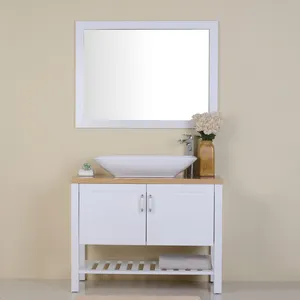 Mueble de baño con lavabo, 2 puertas, 1 estante, esquinero