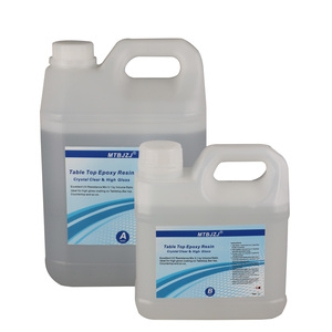 Revêtement en résine époxy transparente pour table en bois - MTBJZJ MTB-3309 <span class=keywords><strong>Kit</strong></span> de 1 gallon avec pinceau - Product Image 6