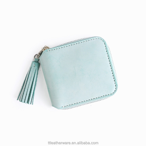 Women's Genuine Tanned Leather Zipped <b>Wallet</b> with Coin Slot - Product Image 1