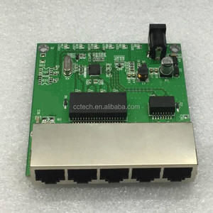 Solution de jeu de puces Realtek AI 78*78mm <span class=keywords><strong>Mini</strong></span> commutateur de données 5 ports 10/100mbps Module de carte PCB Ethernet pour la commutation de données système intégré - Product Image 1