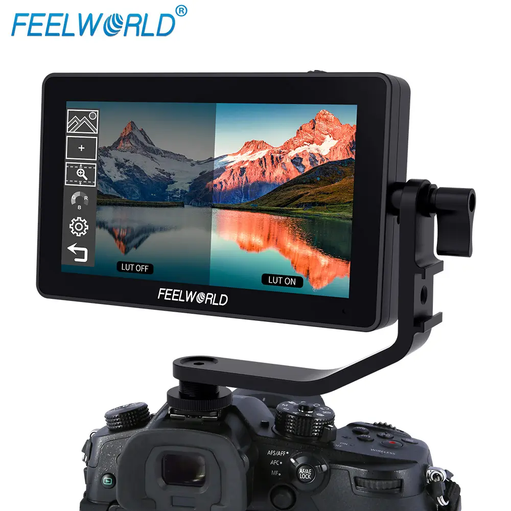 FEELWORLD F6 플러스 V2 6 인치 IPS FHD1920x1080 지원 4K HDMI 입력 출력 틸트 암 LCD 터치 스크린 카메라 모니터