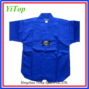 Ventas alta calidad artes marciales azul Tae Kwon Do uniformes WTF - Product Image 4