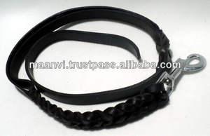 สายจูงสุนัขหนังถักแข็งแรงทนทานสำหรับฝึกสุนัขแบบทออุปกรณ์สำหรับสุนัขขนาดกลางถึงใหญ่ - Product Image 2