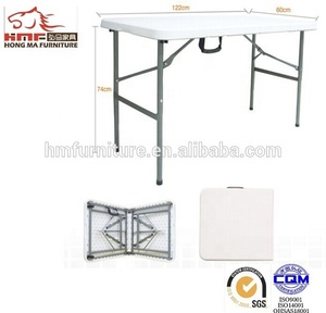 <span class=keywords><strong>Mesa</strong></span> de comedor <span class=keywords><strong>plegable</strong></span> de plástico para boda, <span class=keywords><strong>Mesa</strong></span> <span class=keywords><strong>plegable</strong></span> de media <span class=keywords><strong>Mesa</strong></span> para eventos, ahorro de espacio, 4 pies - Product Image 3