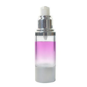 Flacone Airless di Lusso in Acrilico Nero, Bianco, Oro e Argento da 15ml, 30ml, 50ml, 100ml con Pompa per Lozione - Product Image 3
