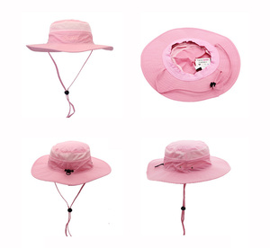 Sombrero de pesca flexible personalizado, gorra para hombre, sombreros de cubo Boonie con cuerda - Product Image 3