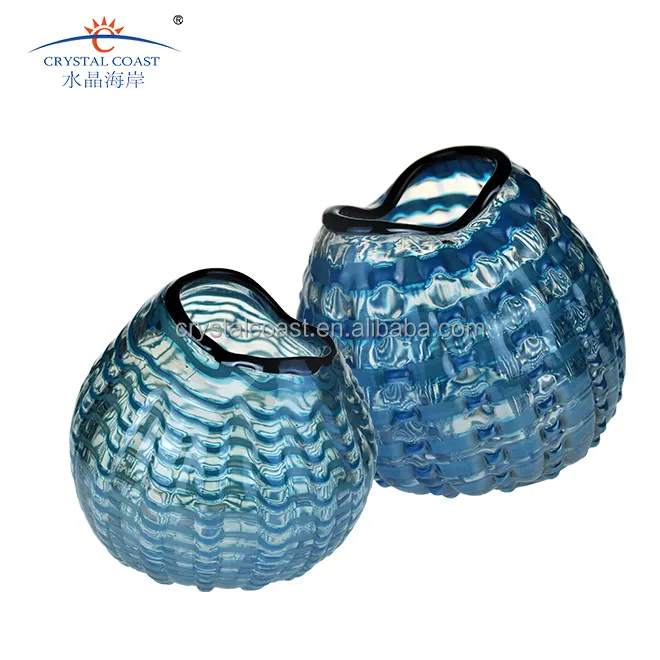 Antico di Murano di vetro blu vaso di palla